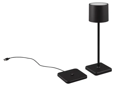 Productafbeelding van Oplaadbare tafellamp Fernandez zwart