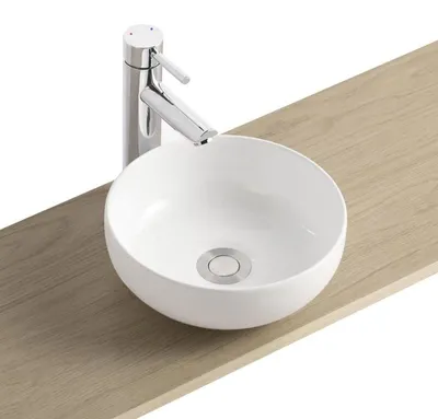 Produktbild von Aufsatzwaschbecken Ø26 x H.12 cm weiße Keramik MIRA