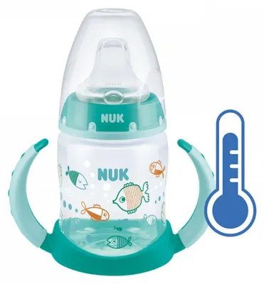 Produktbild von NUK Baby-Lernflasche mit Temperaturkontrolle 150 ml grün