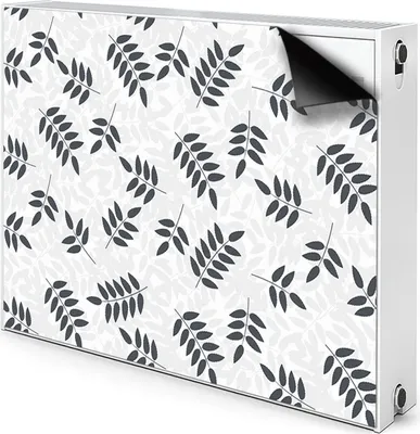 Produktbild von Magnet Heizung Verkleidung Abdeckung Heizung Heizkörperabdeckung 90x60 cm - Schwarz, Grau, Blätter