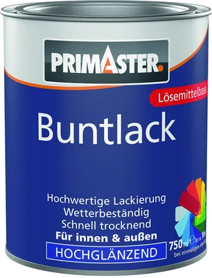 Produktbild von Primaster Buntlack 750 ml nussbaum hochglänzend