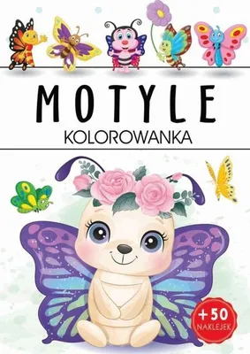 Zdjęcie produktu dla Motyle. Kolorowanka dla dzieci z naklejkami