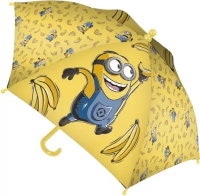 Produktbild von Minions Regenschirm für Kinder Stockschirm, 56cm