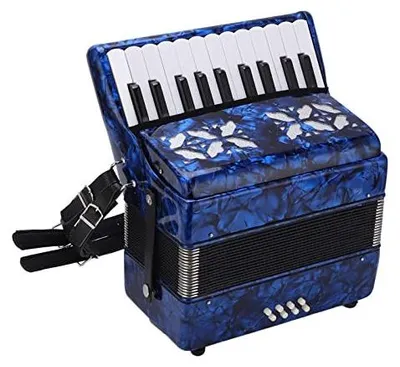 Productafbeelding van Duurzame 22-Toets Accordeon voor Beginners (Donkerblauw)