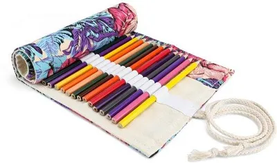 Obrázek produktu pro Plastová taška z plátna, 36-gaats plastová taška z plátna, plastová taška na přenášení tužek a pastelek.