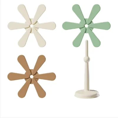 Image de INF 3 Pièces Dessous de Verre en Silicone Résistant à la Chaleur - Motif Arbre de Noël