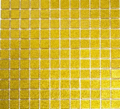 Produktbild von Mosaikfliese Transluzent Glasmosaik Crystal gold gehämmert MOS60-0707