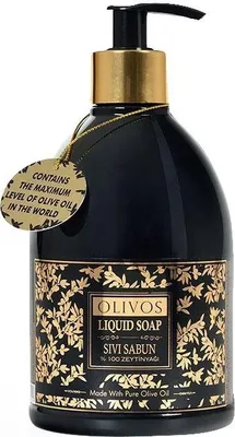 Produktbild von OLIVOS Olive Oil Liquid Soap 12 Stück á 500ml, flüssige Handseife aus Olivenöl, Olivenölseife