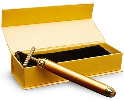 Produktbild von Beauty Bar – Gesichtsroller – Gesichtsmassagegerät – Hautverjüngung – Gesichtsmassage für strahlende Haut und entspannte Muskeln – goldfarben – harntreibend – CHPN
