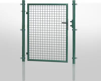 Produktbild von TolleTour Gartentor Gartentür verzinkter Stahl abschließbar 125x 100 cm , grün