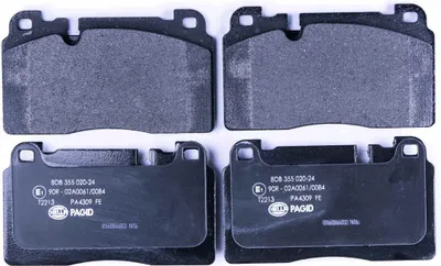 Immagine prodotto di Set di pastiglie freno, disco freno anteriore HELLA per AUDI Q5 (8RB) Q5 Van (8RB)