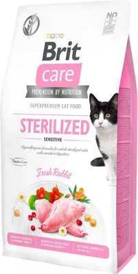 Produktbild von BRIT Care Grain-Free Sterilized Sensitive - Trockenfutter für Katzen - 400 g