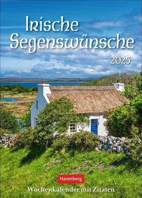 Produktbild von Irische Segenswünsche Wochenkalender 2025 - mit Zitaten