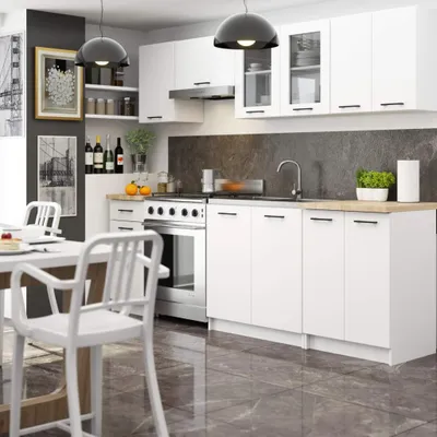 Obrázok produktu pre Kuchynská linka do paneláka 240 cm VERMINA - biela