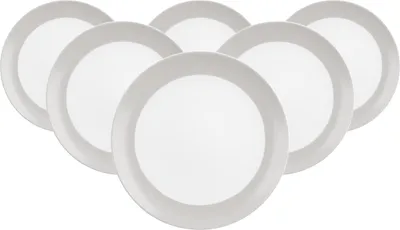 Produktbild von Seltmann Weiden Liberty Pure Colors Brotteller ø 17,5 cm 6er Set - New Grey