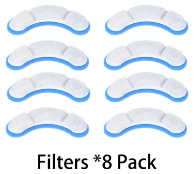 Obrázek produktu pro 8 kusů filtr do fontánky pro kočky, automatická velká fontánka pro psy, fontánka pro domácí mazlíčky, dávkovač vody do misky, filtr, náhradní pěnové houbičky