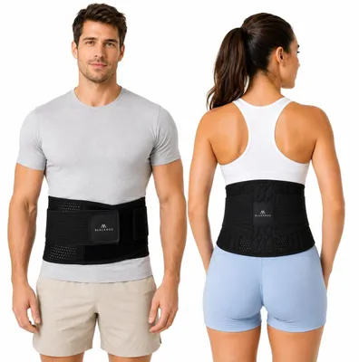 Obrázek produktu pro Bedná podpůrný pás pro stabilizaci páteře, černý, velikost S