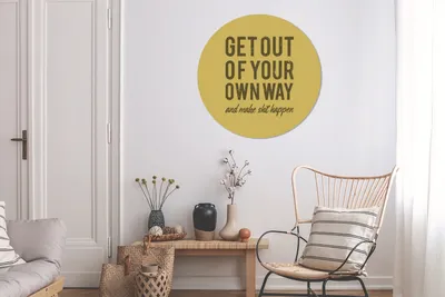 Produktbild von MuchoWow® - Wand-Kreis - Wohnzimmer - Bild - Runde - Wanddeko - Dibond - Kunstdrucke