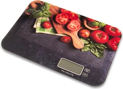 Image de Balance de cuisine électronique plate en verre 20 kg précise avec écran LCD pour aliments