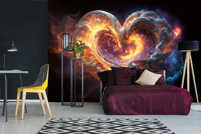 Obrázek produktu pro Vliesová fototapeta Golden Heart 375 x 250 cm