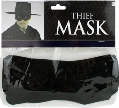 Produktbild von HAAC Augenmaske Maske Bandit Farbe schwarz für Fasching Karneval Party