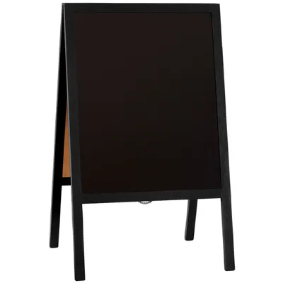 Produktbild von Kreidetafel NYBORG Holz Aufsteller 60x100 cm schwarz