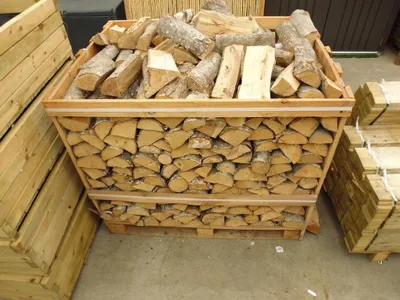 Produktbild von Brennholz Kaminholz ofenfertig 20-30 cm, 1,2 Schüttraummeter / 0,8 Raummeter