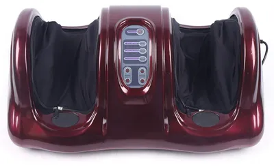 Image de Appareil de massage des pieds électrique - Rouge - Shiatsu, massage profond - Avec fonction de chauffage