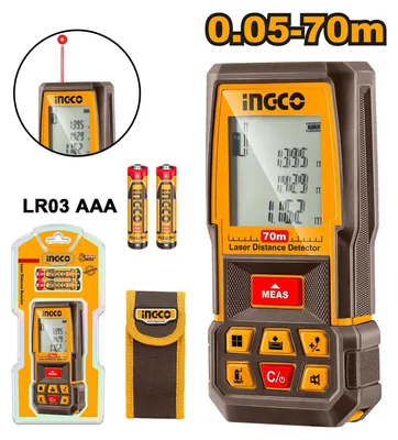 Obrázok produktu pre Laserový diaľkomer 70m, Ingco