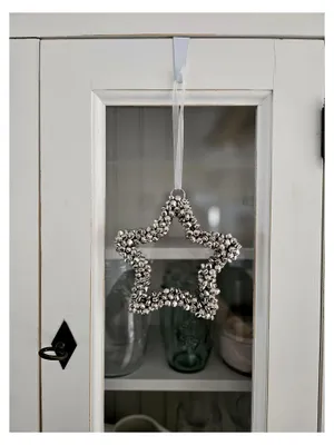 Produktbild von Tür- und Fensterhaken zum Einhängen, weiß, Metall, 8er Set, ohne Bohren