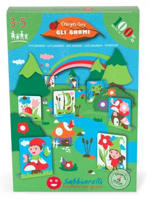 Produktbild von Sabbiarelli Sandmalerei-Set Zwerge - Kreatives Bastelset für Kinder