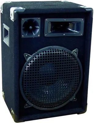 Produktbild von Omnitronic DX-1222, 3-Wege, 1.0 Kanäle, Kabelgebunden, 300 W, 30 - 18000 Hz, Schwarz