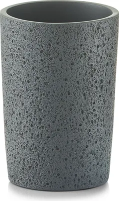 Produktbild von Zeller Zahnputzbecher "Beton-Optik", grau, Ø7,6 x 10,8 cm, 18522