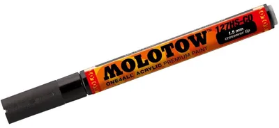 Produktbild von Molotow Acrylmarker ONE4ALL ACRYLIC 127 HS-CO 1,5mm, Nr. 180, signalschwarz
