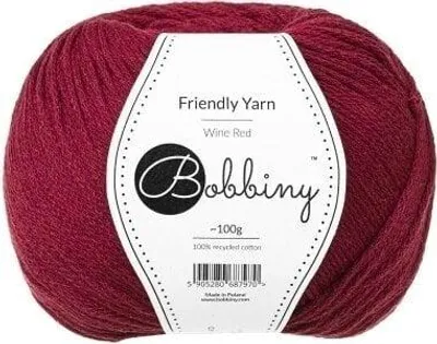 Image de Bobbins Friendly Yarn Fil à tricoter rouge vin