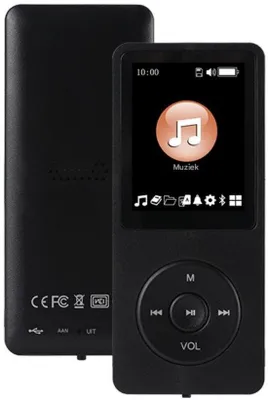 Obrázok produktu pre Športový MP3 prehrávač s Bluetooth – podporuje pamäť až do 128 GB – čierny