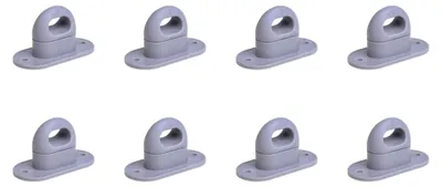 Imagen del producto de 8 cierres de seguridad, de plástico, color gris, para remolques