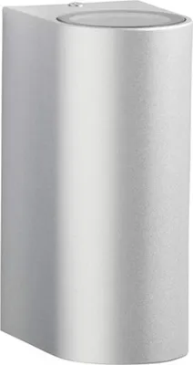 Image de Telefunken LED Lampe d'extérieur à 2 flammes Up&Down GU10 Applique murale argentée