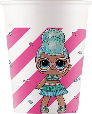 Produktbild von LOL Surprise-Trinkbecher Partydeko 8 Stück bunt 200 ml - Einheitsgröße