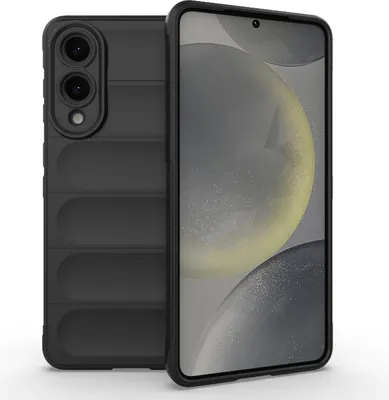 Produktbild von Hülle für Samsung Galaxy S25 Edge - Phonesta GripShell Silikon Back Cover - Schwarz