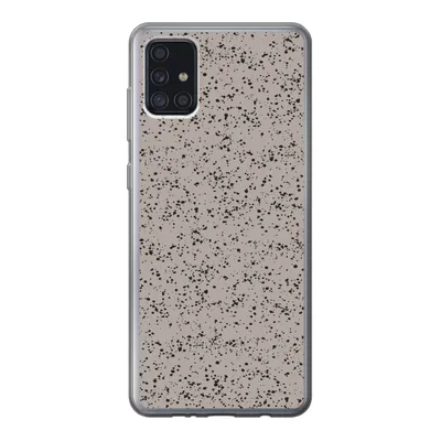 Produktbild von MuchoWow® Handyhülle Schutzhülle Hülle für Samsung Galaxy A52 5G Polka dots - Schwarz - Grau Silikon Softcase Handy Hülle - Umschlag