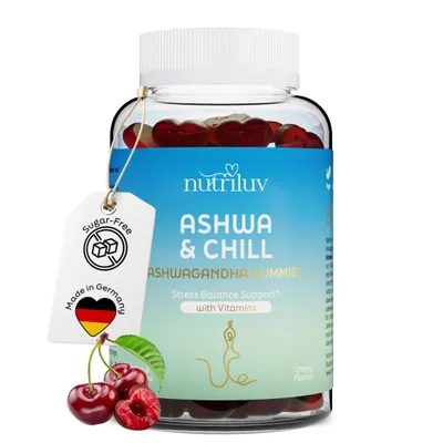 Produktbild von ASHWA & CHILL - Mit Ashwagandha & Vitaminen - 30 Tage