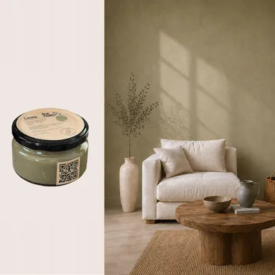 Produktbild von Kalkfarbe Fornature LIMEA, Farbton Abendrot (Olivgrün), Tester 0,25l, für Innenwände und Decken