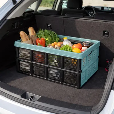 Produktbild von Klappbox stapelbar 32 L Transportbox 48X35X24CM Einkaufskiste klappbar
