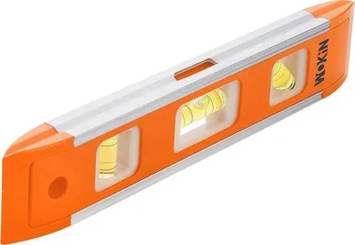 Productafbeelding van Mini-waterpas met 3 libellen en magneetvoet – 22,5 cm