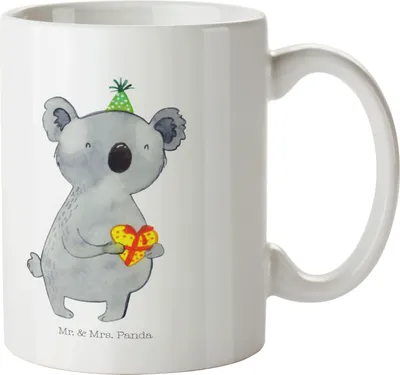 Produktbild von Mr. & Mrs. Panda Kindertasse Koala Geschenk - Weiß - Pott, Haferl, Party, Trinklernbecher, Geburtstag, Plastikbecher, Mehrwegbecher