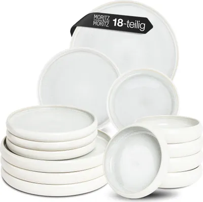 Produktbild von Moritz & Moritz SOLID UNI creme Geschirrset 18 tlg.