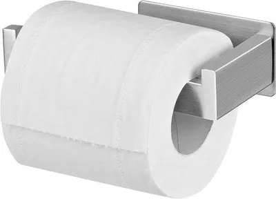 Produktbild von Toiletpapierhalter aus Edelstahl ohne Bohren - für Küche und Bad