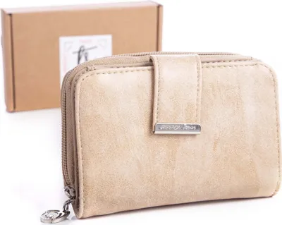 Obrázek produktu pro Jennifer Medium Jones dámská peněženka s kapsou na mince na zip Béžová