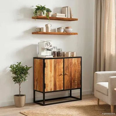 Produktbild von vidaXL TV-Schränk Natur 110 x 30 x 44 cm Massivholz Akazie